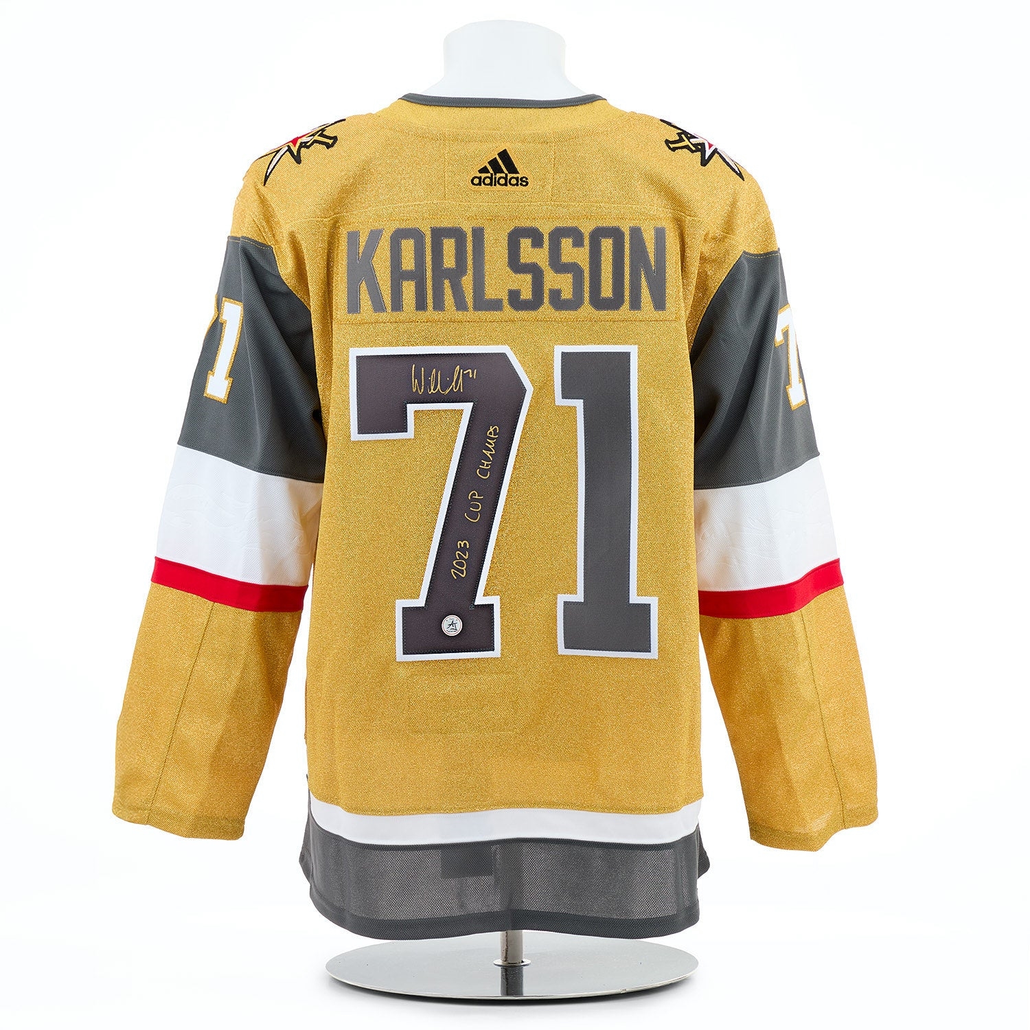 William Karlsson Vegas Golden Knights Signed 2023 Stanley Cup adidas Jersey