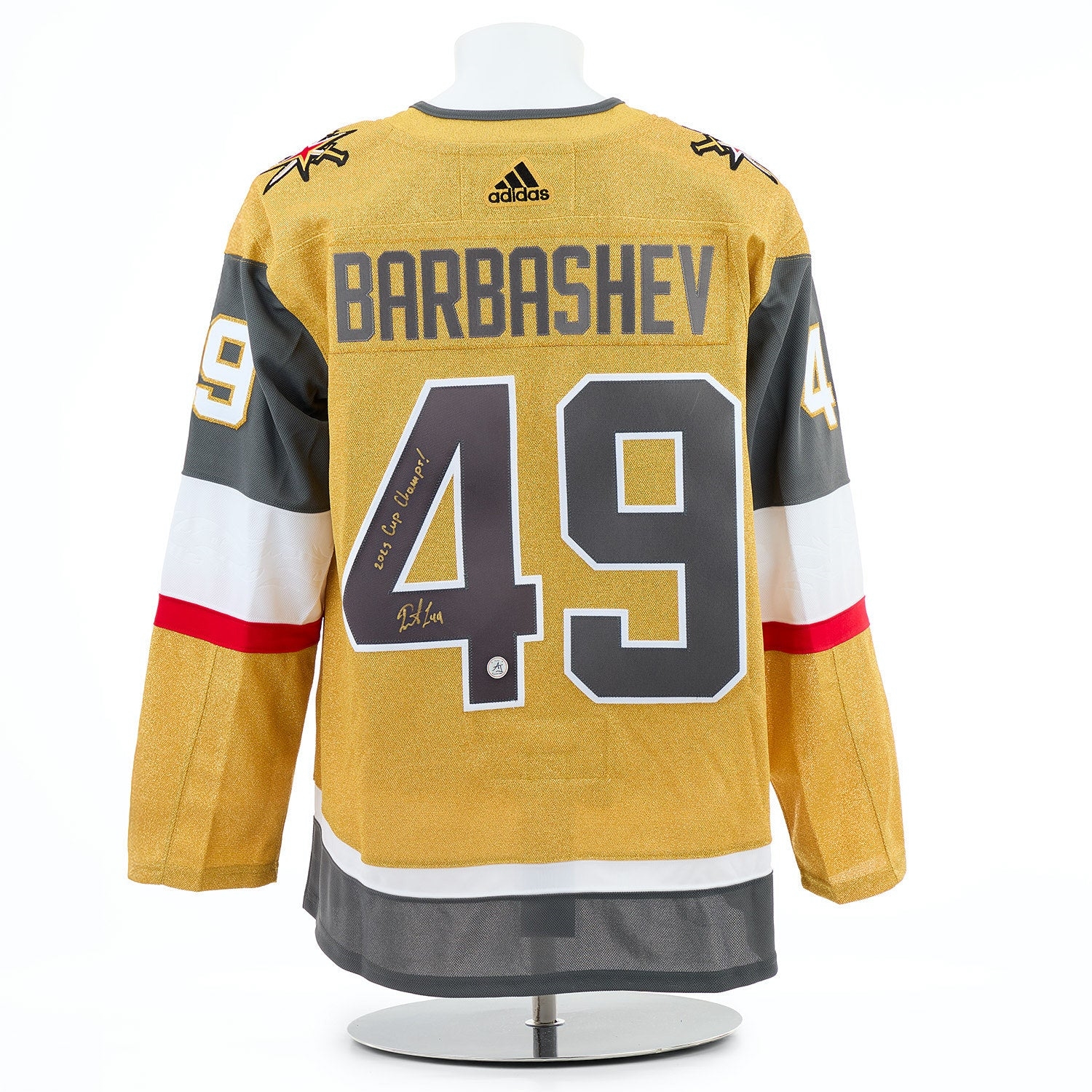 Ivan Barbashev Vegas Golden Knights Signed & Inscribed Stanley Cup adidas Jersey