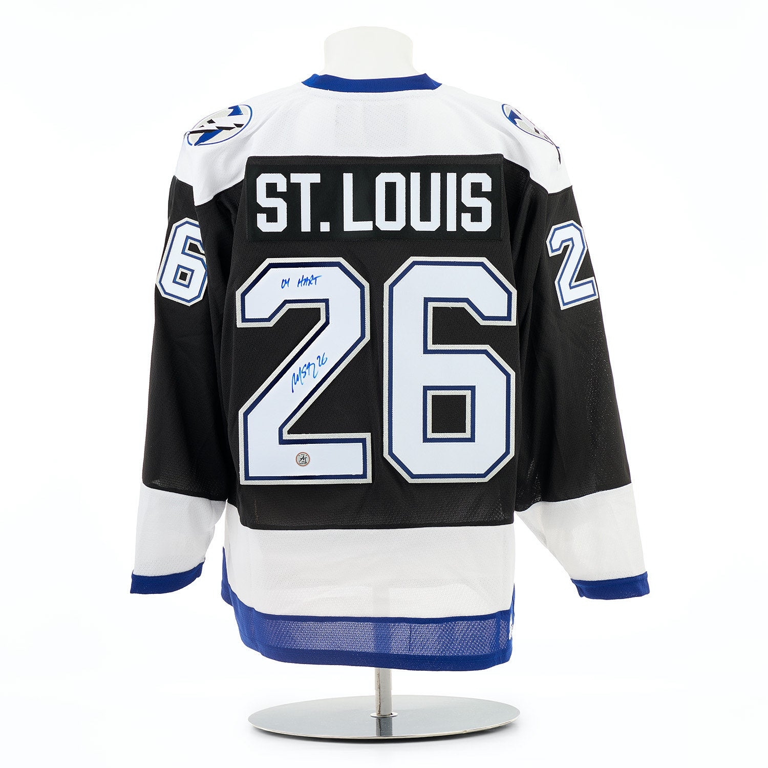Martin St Louis Tampa Bay Lightning Signed & Inscribed 2004 Cup adidas Jersey