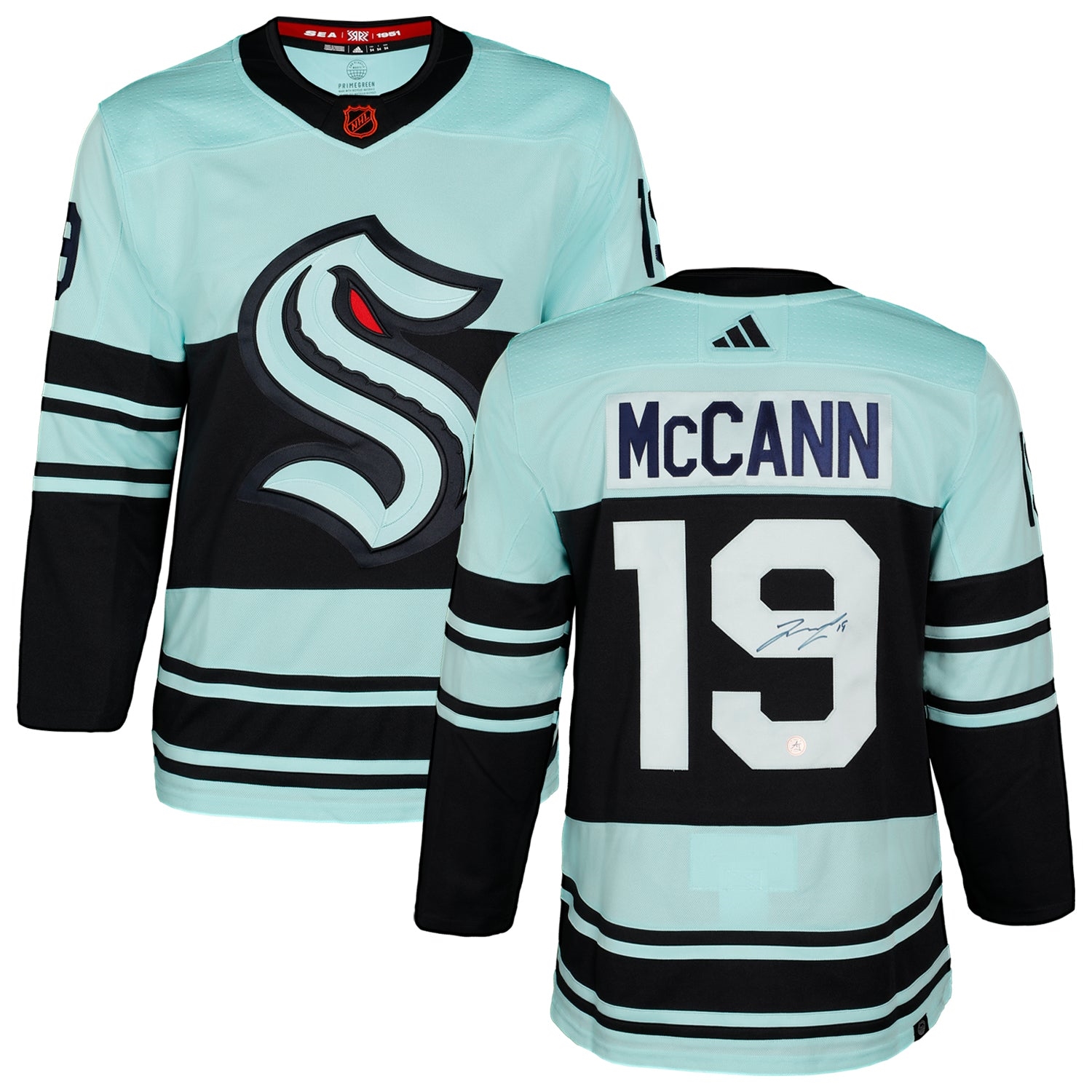 Jared McCann Signed Seattle Kraken Reverse Retro 2.0 adidas Jersey