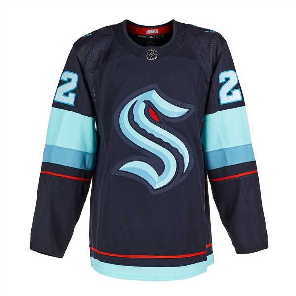 Oliver Bjorkstrand Autographed Seattle Kraken adidas Jersey