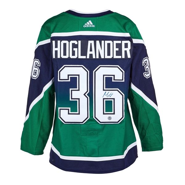 Nils Hoglander Vancouver Canucks Signed Reverse Retro adidas Jersey