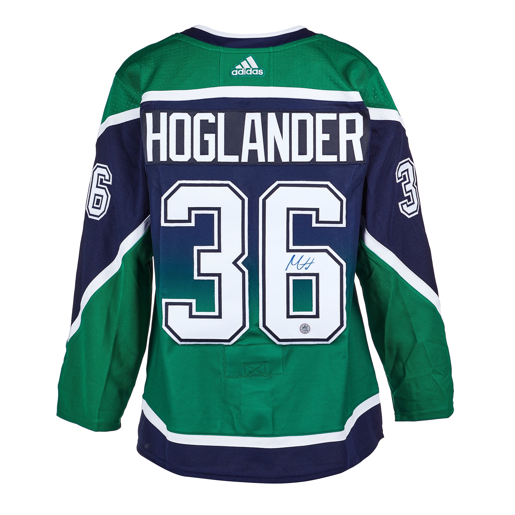 Nils Hoglander Vancouver Canucks Signed Reverse Retro adidas Jersey