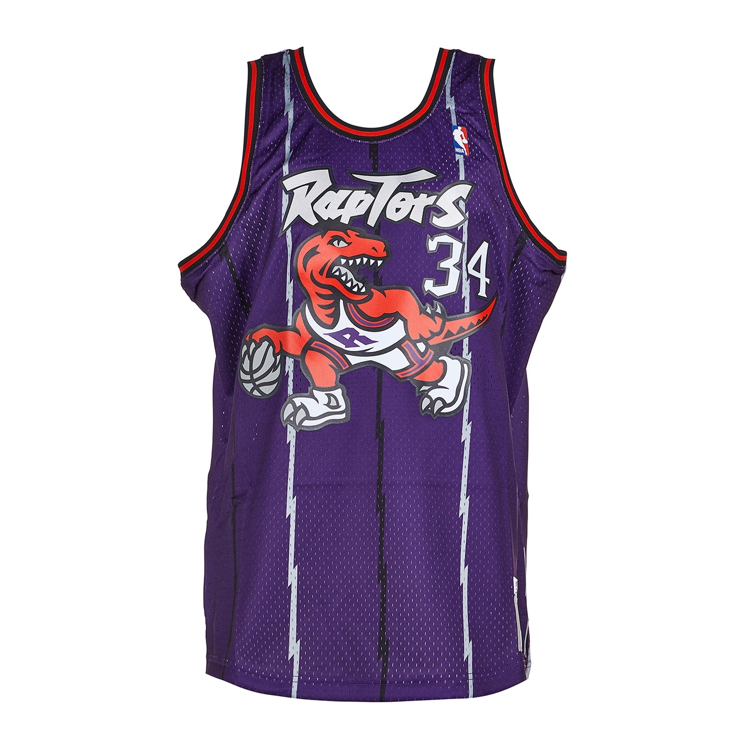 Charles Oakley Signed Toronto Raptors Mitchell & Ness Throwback Jersey