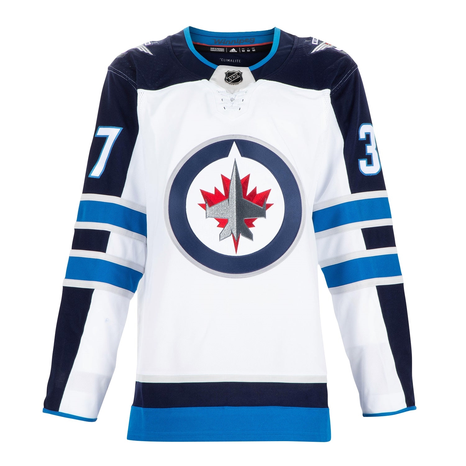 Connor Hellebuyck Signed Winnipeg Jets White adidas Jersey