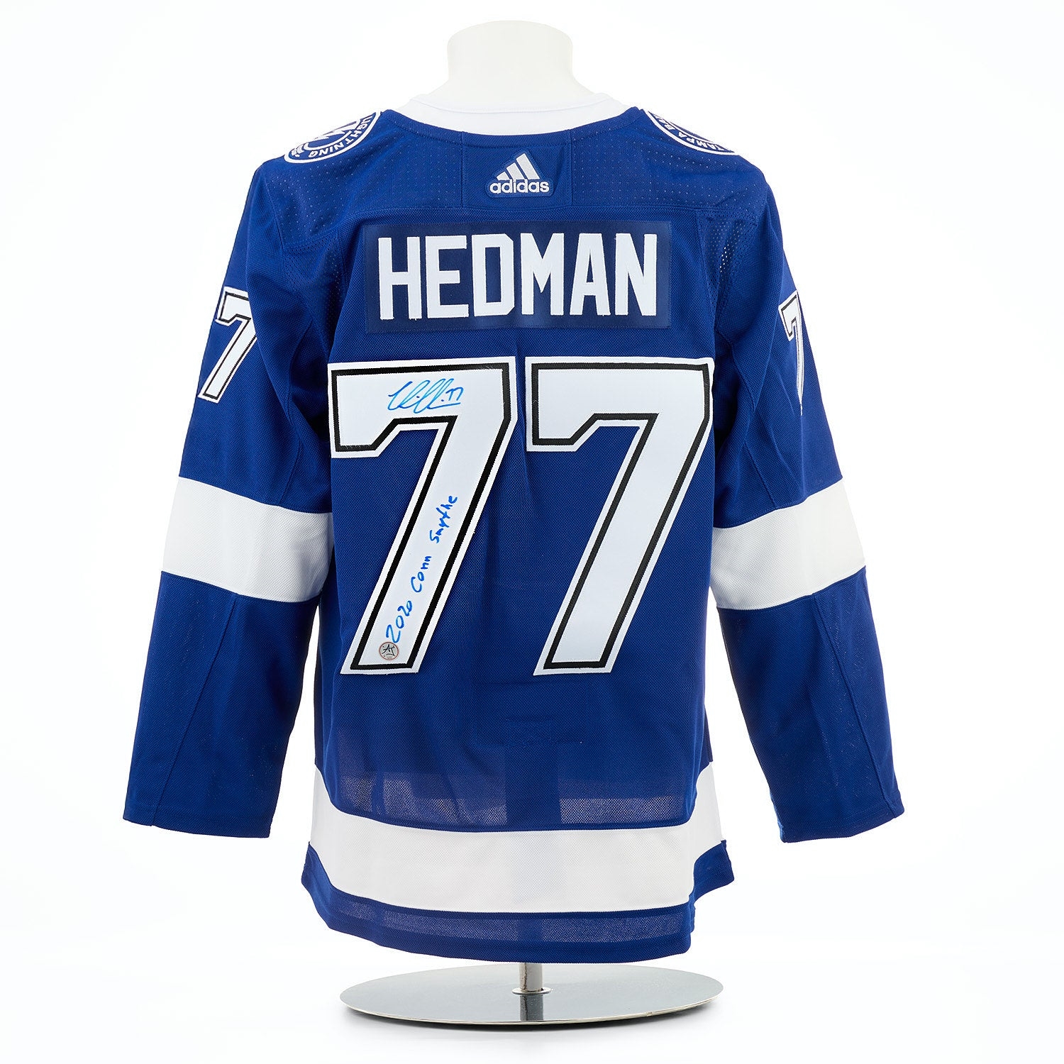 Victor Hedman Tampa Bay Signed & Inscribed 2020 Stanley Cup adidas Jersey