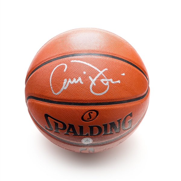 Antonio Davis Autographed Spalding Replica NBA Game Basketball