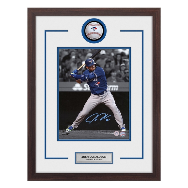 Josh Donaldson Autographed Toronto Blue Jays Baseball Logo 20x26 Frame