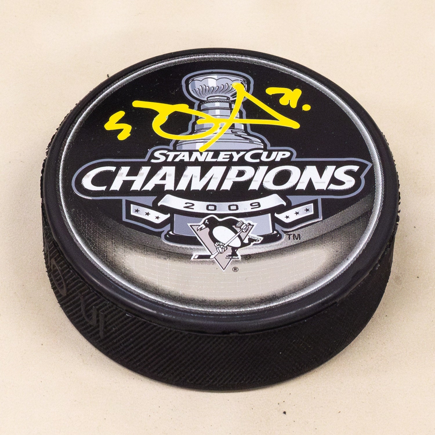 Evgeni Malkin Autographed Pittsburgh Penguins 2009 Stanley Cup Puck