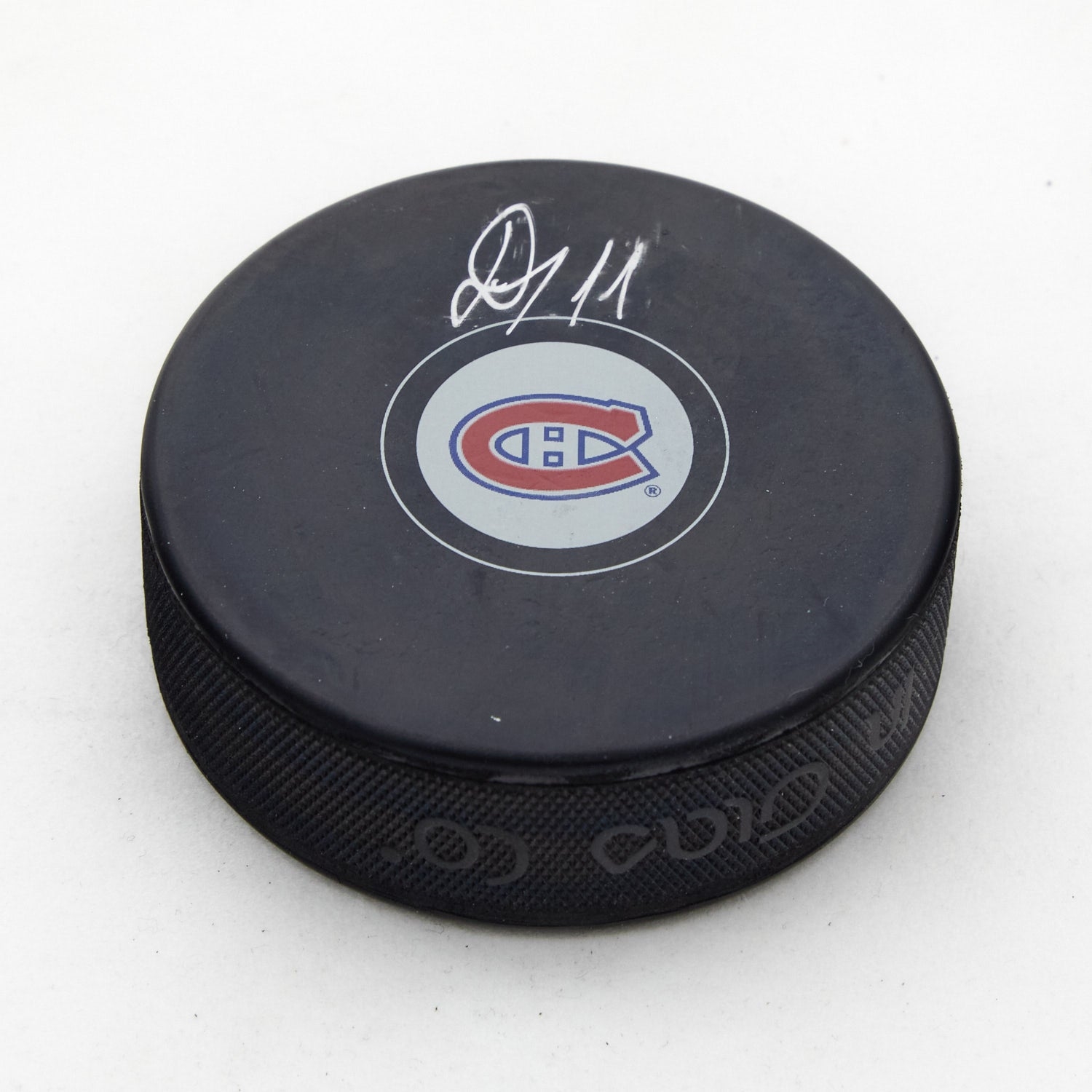 Ivan Demidov Autographed Montreal Canadiens Hockey Puck (Flawed)