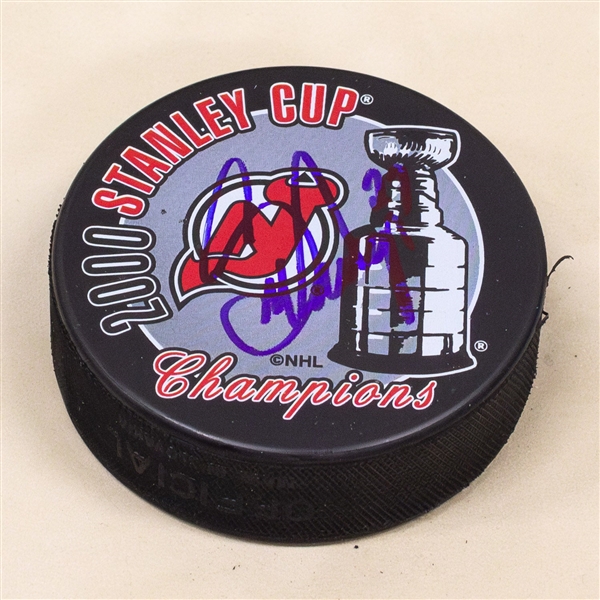 Scott Niedermayer Autographed New Jersey Devils 2002 Stanley Cup Puck