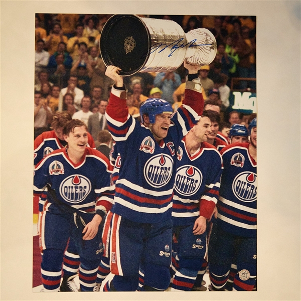 Mark Messier Autographed Edmonton Oilers 1990 Stanley Cup 16x20 Photo