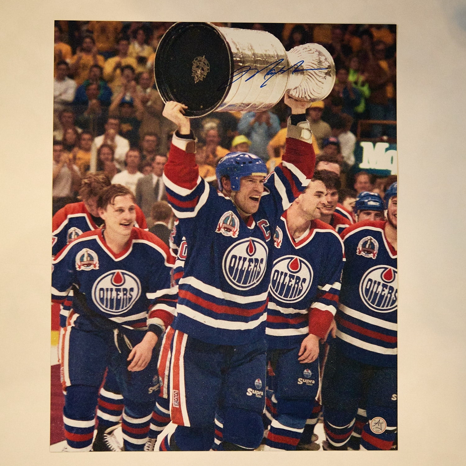 Mark Messier Autographed Edmonton Oilers 1990 Stanley Cup 16x20 Photo