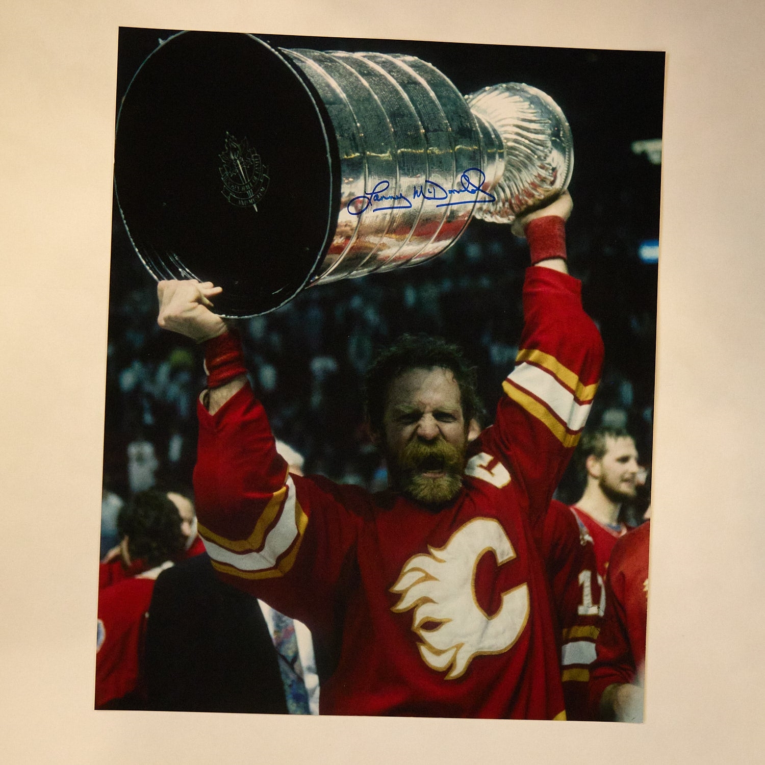 Lanny McDonald Autographed Calgary Flames 1989 Stanley Cup 16x20 Photo