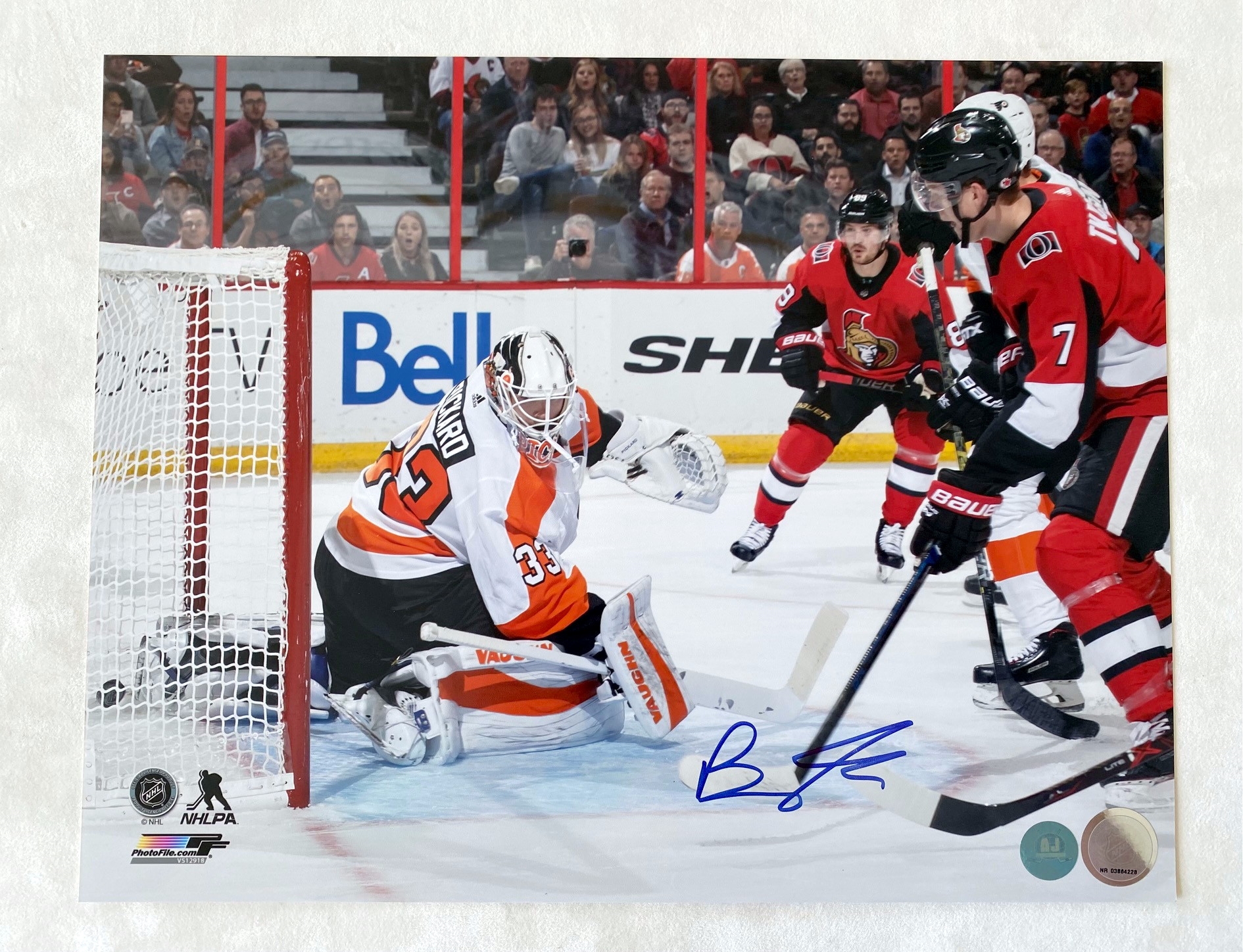 Brady Tkachuk Ottawa Senators Signed 1st NHL Goal 11x14 Photo