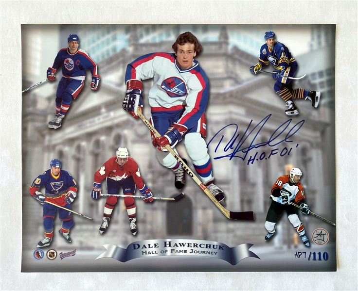 Dale Hawerchuk Autographed Career HOF Journey 11x14 Photo #AP7/110