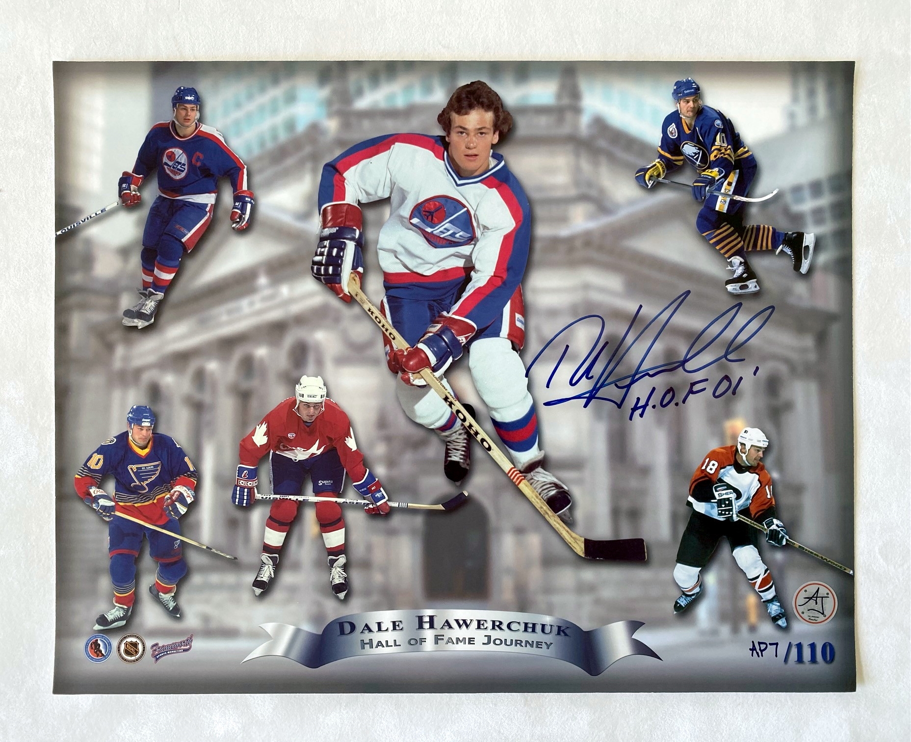 Dale Hawerchuk Autographed Career HOF Journey 11x14 Photo #AP7/110