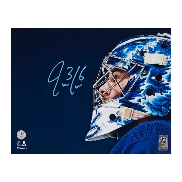 Jack Campbell Signed Toronto Maple Leafs Goalie Mask Profile 11x14 Photo