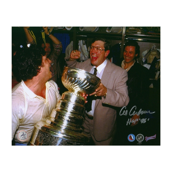 Al Arbour Autographed New York Islanders Stanley Cup 8x10 Photo