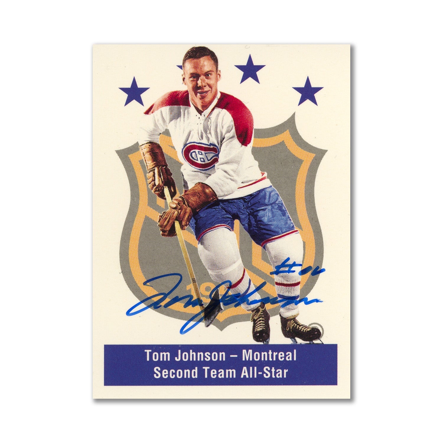 Autographed 1994 Parkhurst Missing Link #143 Tom Johnson All-Star Card