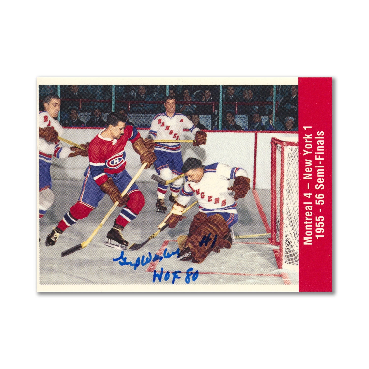 Autographed 1994 Parkhurst Missing Link #175 Gump Worsley Hockey Card