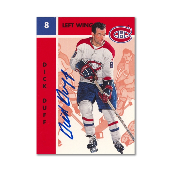Autographed 1995 Parkhurst Missing Link #78 Dick Duff Hockey Card