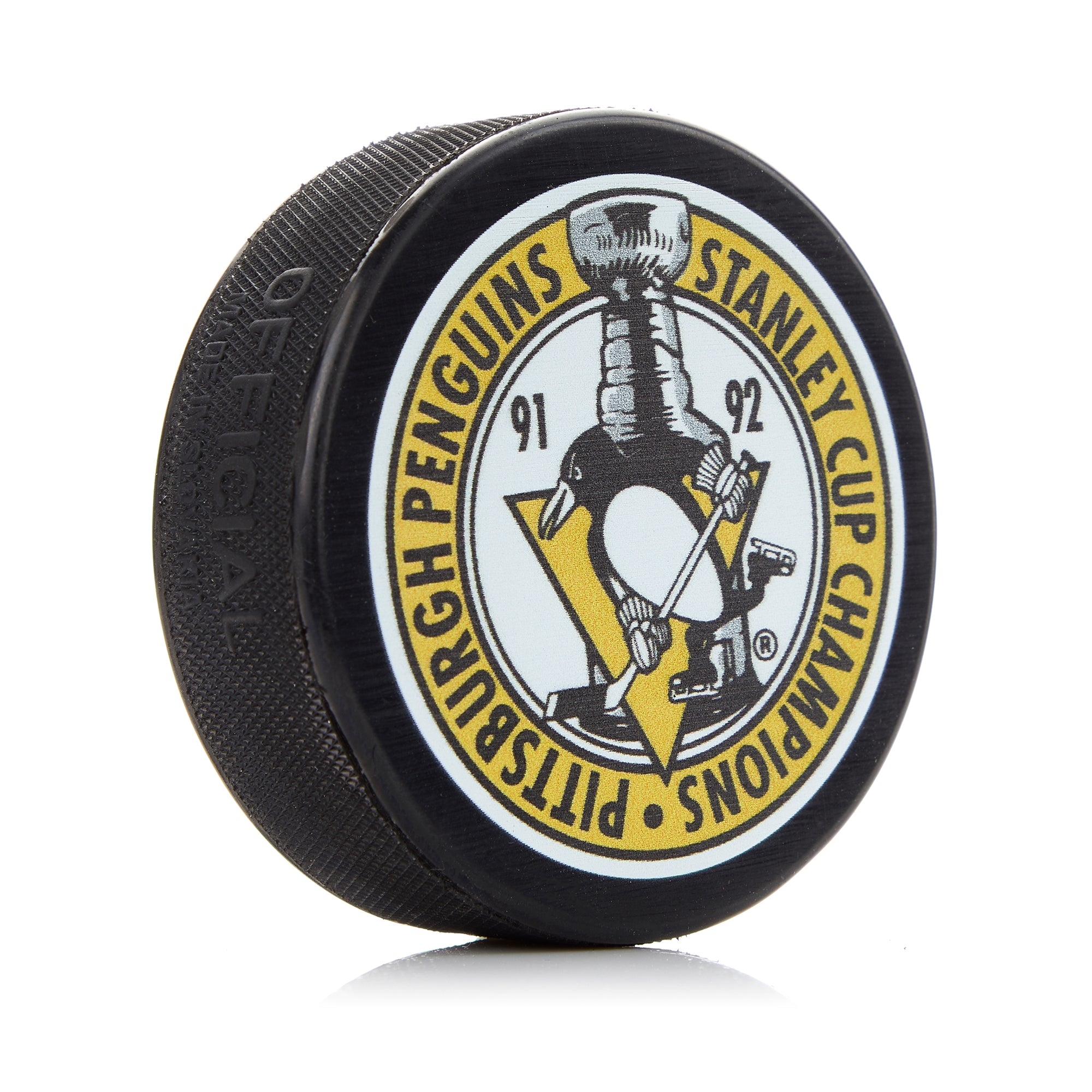 Pittsburgh Penguins 1991+1992 Stanley Cup Champion Souvenir Hockey Puck