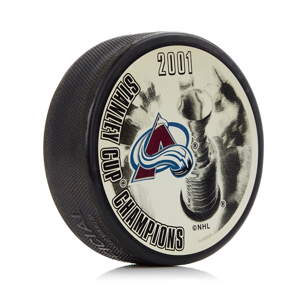 Colorado Avalanche 2001 Stanley Cup Champion Souvenir Hockey Puck