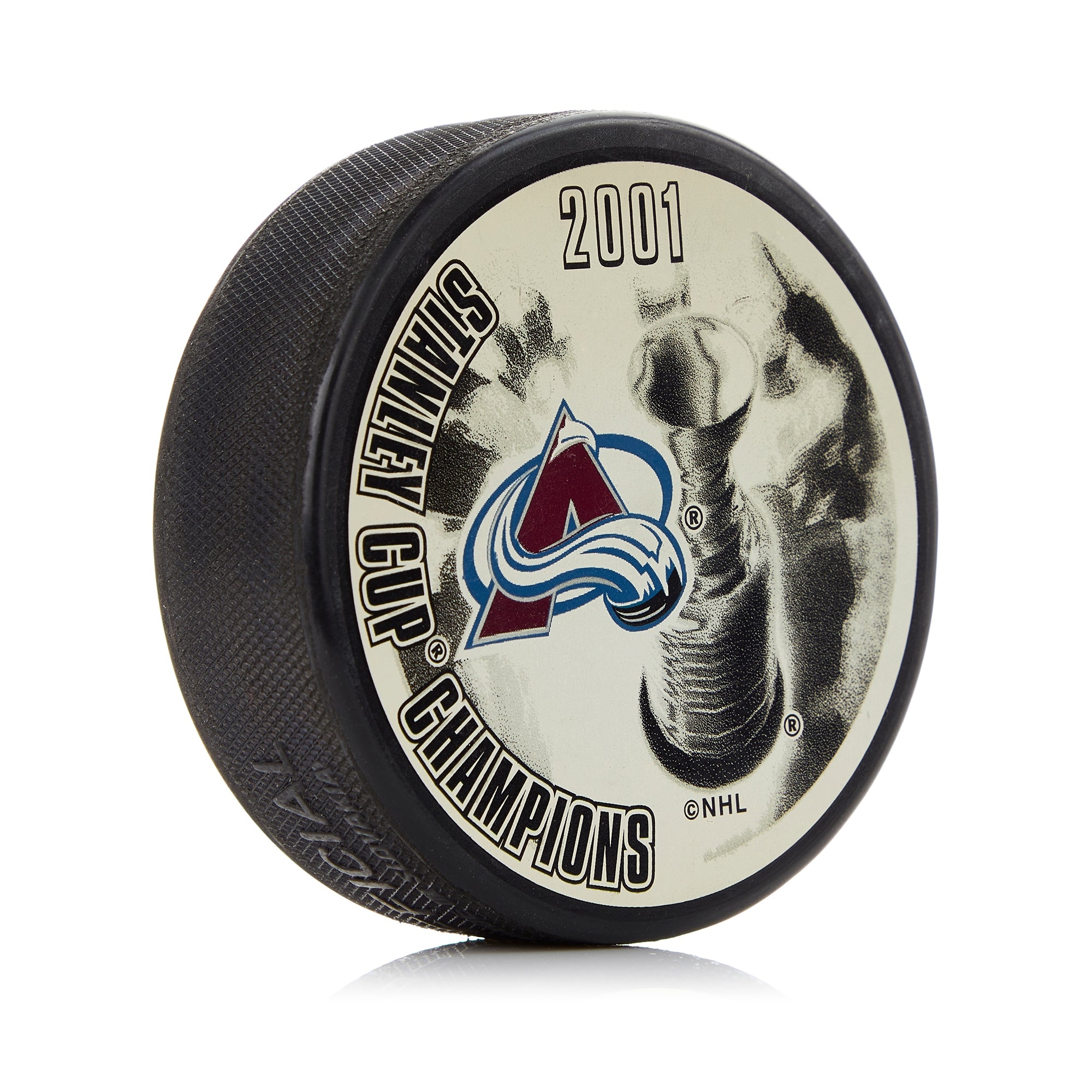 Colorado Avalanche 2001 Stanley Cup Champion Souvenir Hockey Puck