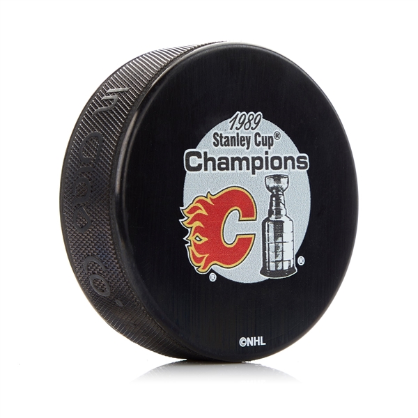 Calgary Flames 1989 Stanley Cup Champion Souvenir Hockey Puck