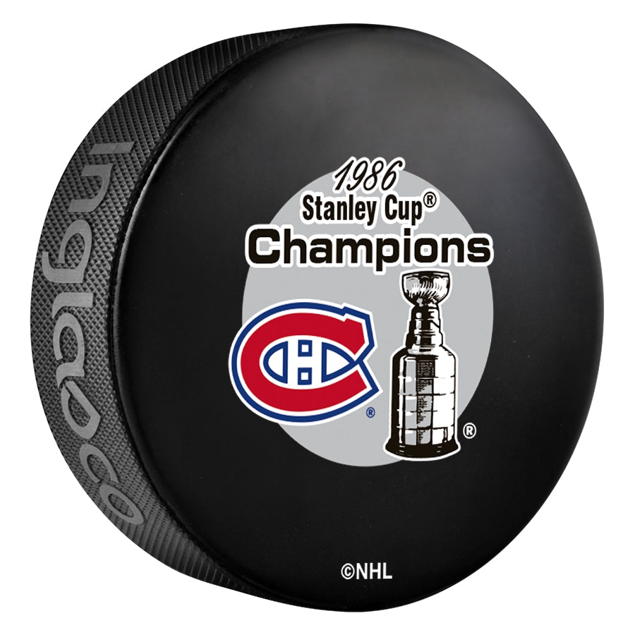 Montreal Canadiens 1986 Stanley Cup Champion Souvenir Hockey Puck