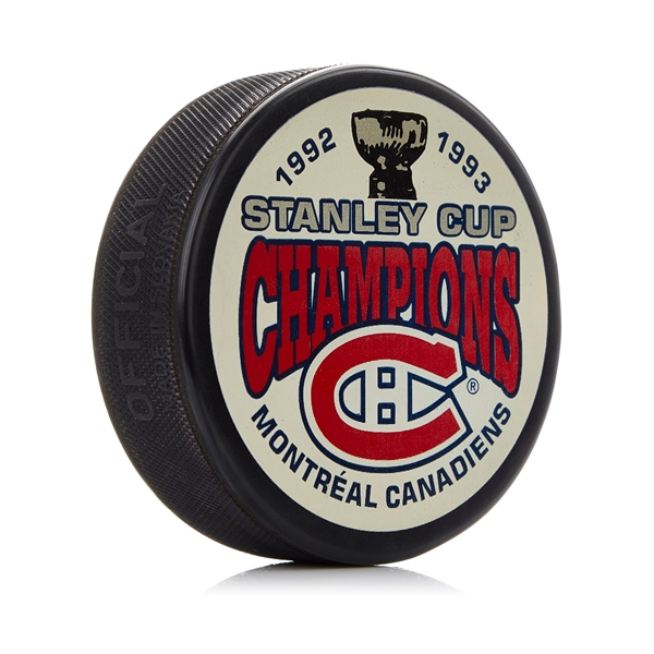 Montreal Canadiens 1993 Stanley Cup Champion Souvenir Hockey Puck