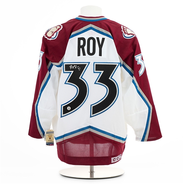 Patrick Roy Signed Colorado Avalanche 2001 Stanley Cup Vintage CCM Jersey