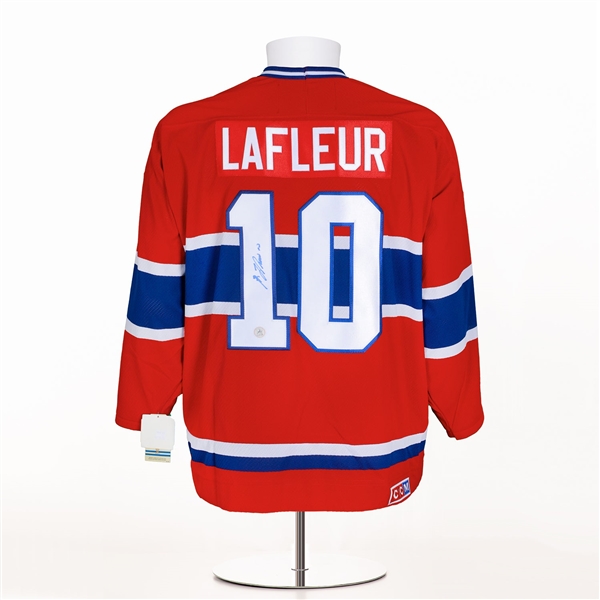 Guy Lafleur Autographed Montreal Canadiens Vintage CCM Jersey