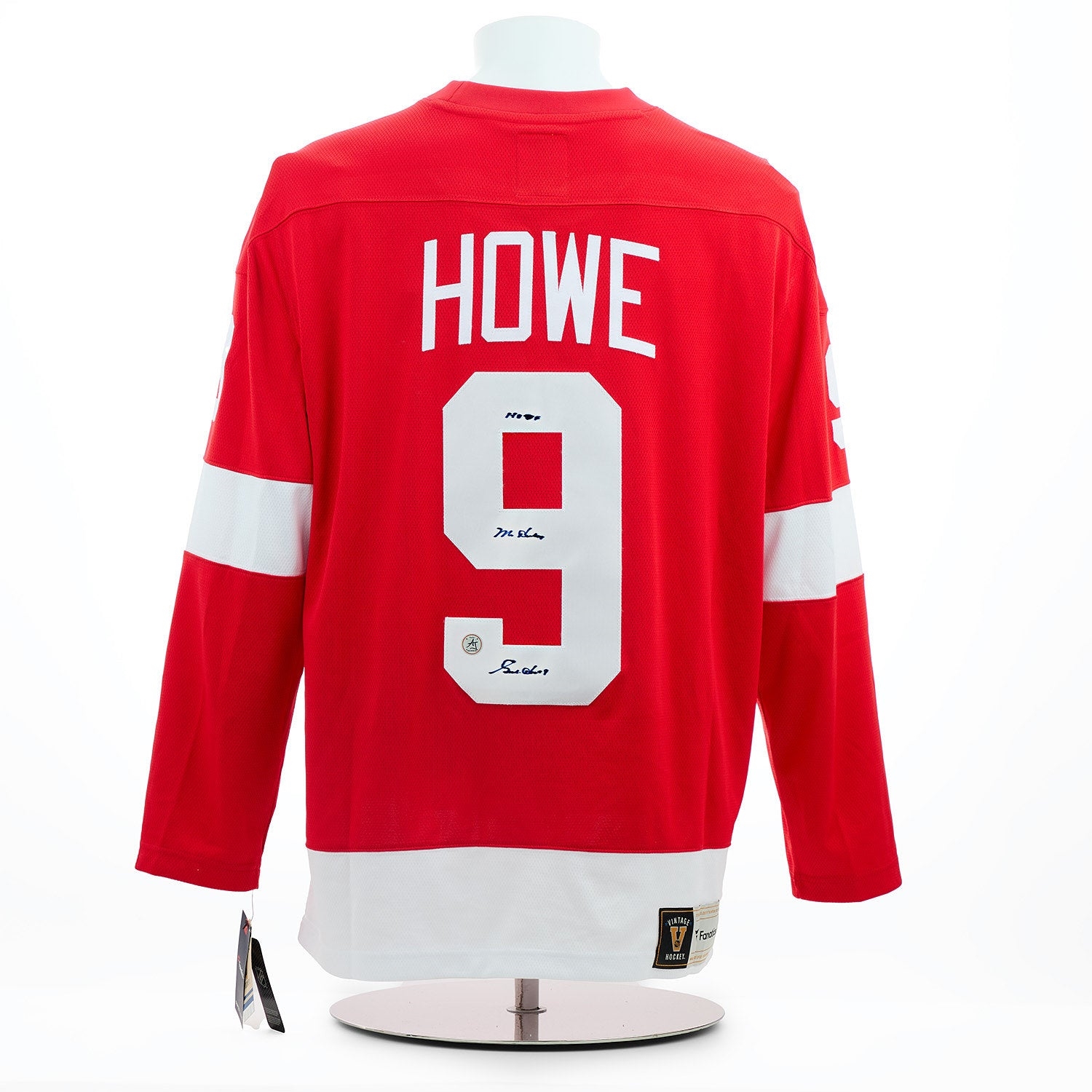 Gordie Howe Autographed Detroit Red Wings Fanatics Throwback Jersey (Flawed)
