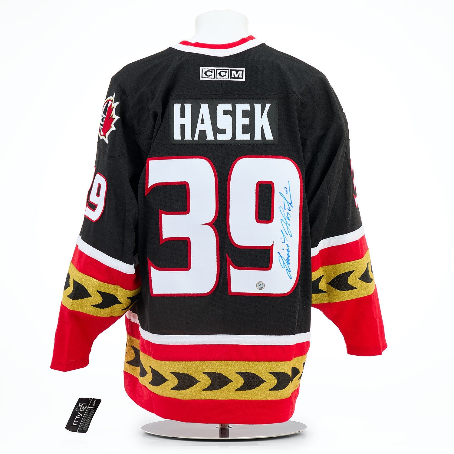 Dominik Hasek Autographed Ottawa Senators Vintage CCM Jersey