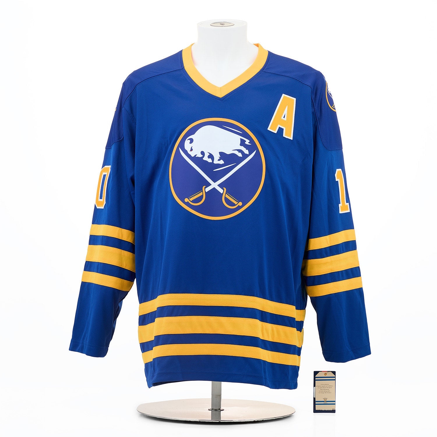Dale Hawerchuk Signed Buffalo Sabres Fanatics Throwback Jersey With HOF Note