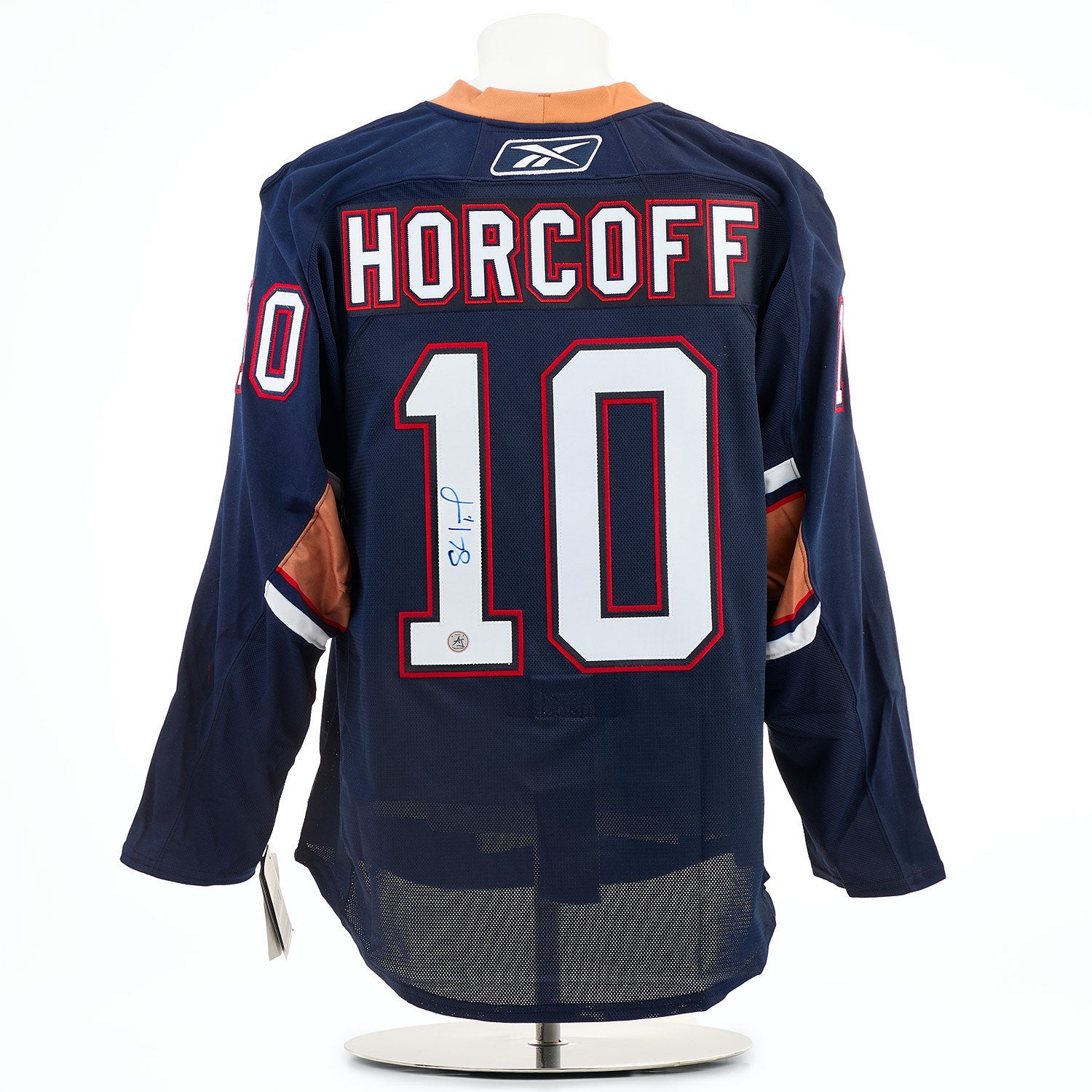 Shawn Horcoff Signed Edmonton Oilers 2006 Cup Finals Vintage Reebok Edge Jersey
