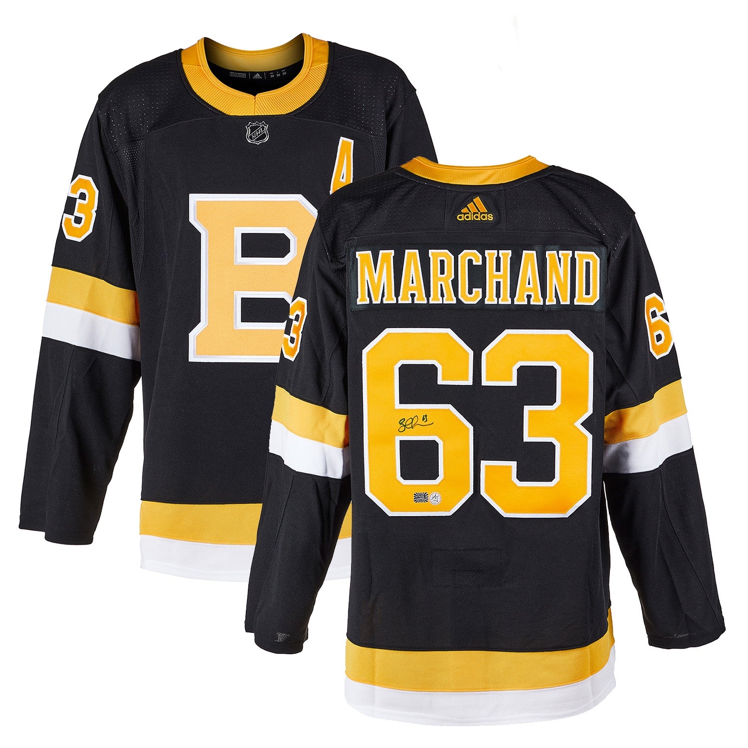 Brad Marchand Signed Boston Bruins Alternate adidas Jersey