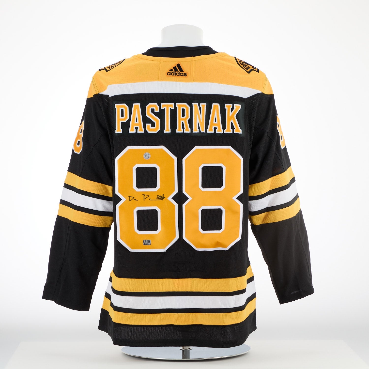 David Pastrnak Autographed Boston Bruins Black adidas Jersey