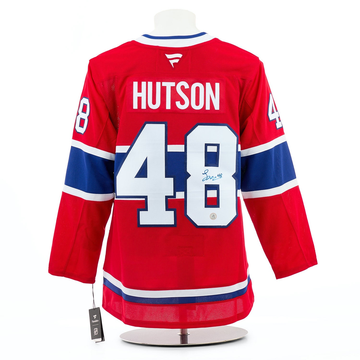 Lane Hutson Signed Montreal Canadiens Fanatics Premium Jersey