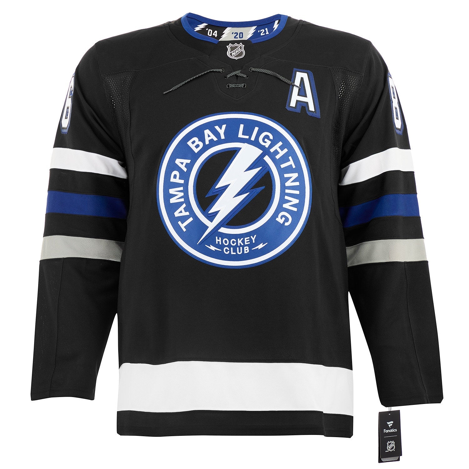 Nikita Kucherov Signed Tampa Bay Lightning Alt Black Fanatics Premium Jersey