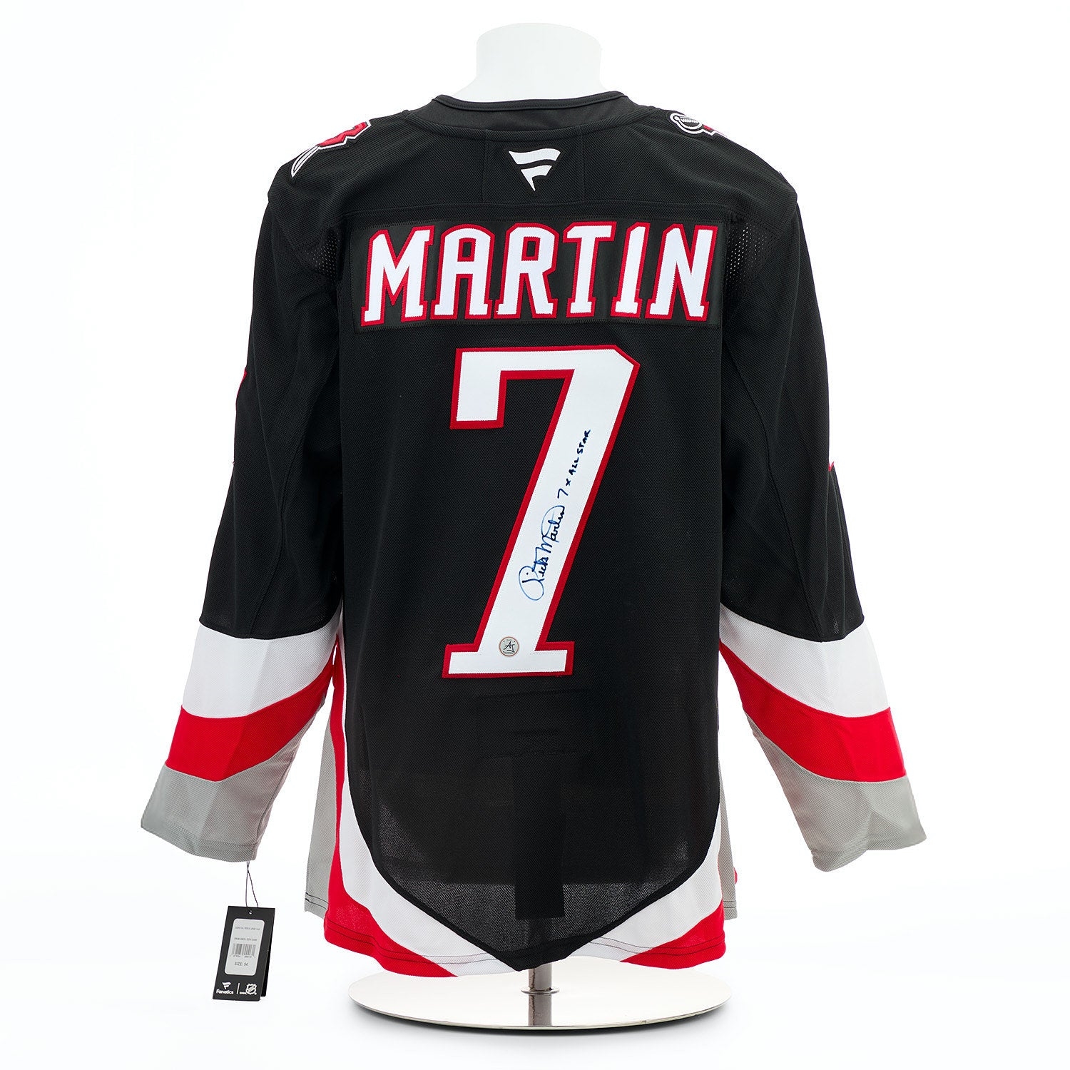 Rick Martin Autographed Buffalo Sabres Alt Black Fanatics Premium Jersey
