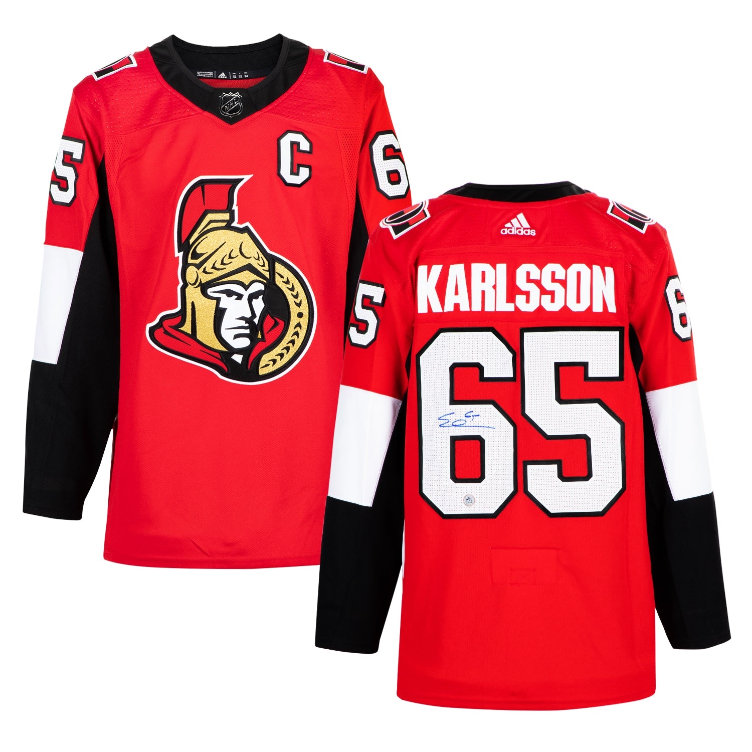 Erik Karlsson Autographed Ottawa Senators Red adidas Jersey