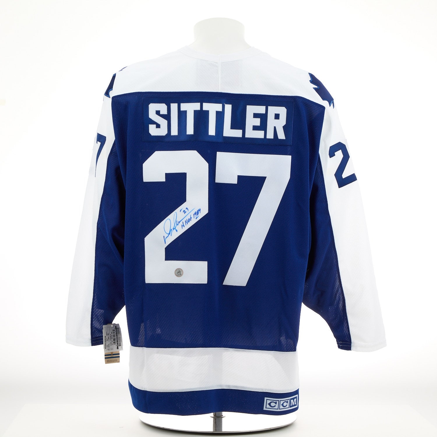 Darryl Sittler Autographed Toronto Maple Leafs Vintage CCM Jersey