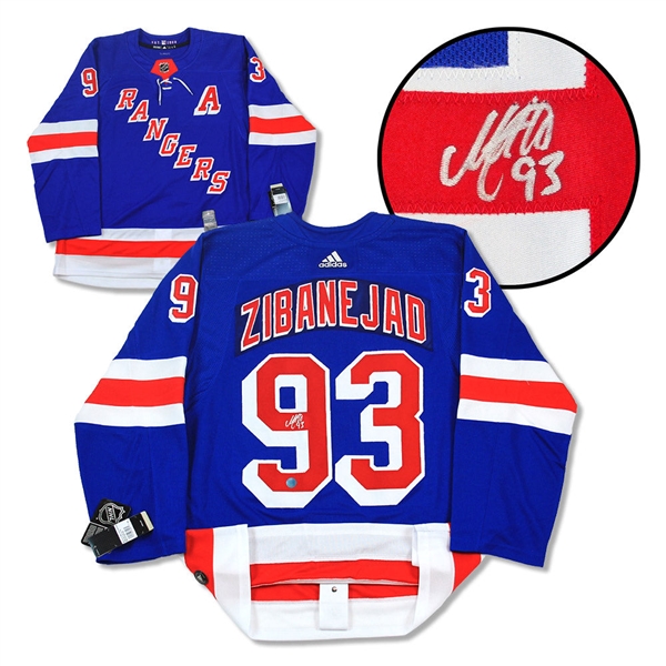Mika Zibanejad Autographed New York Rangers adidas Jersey