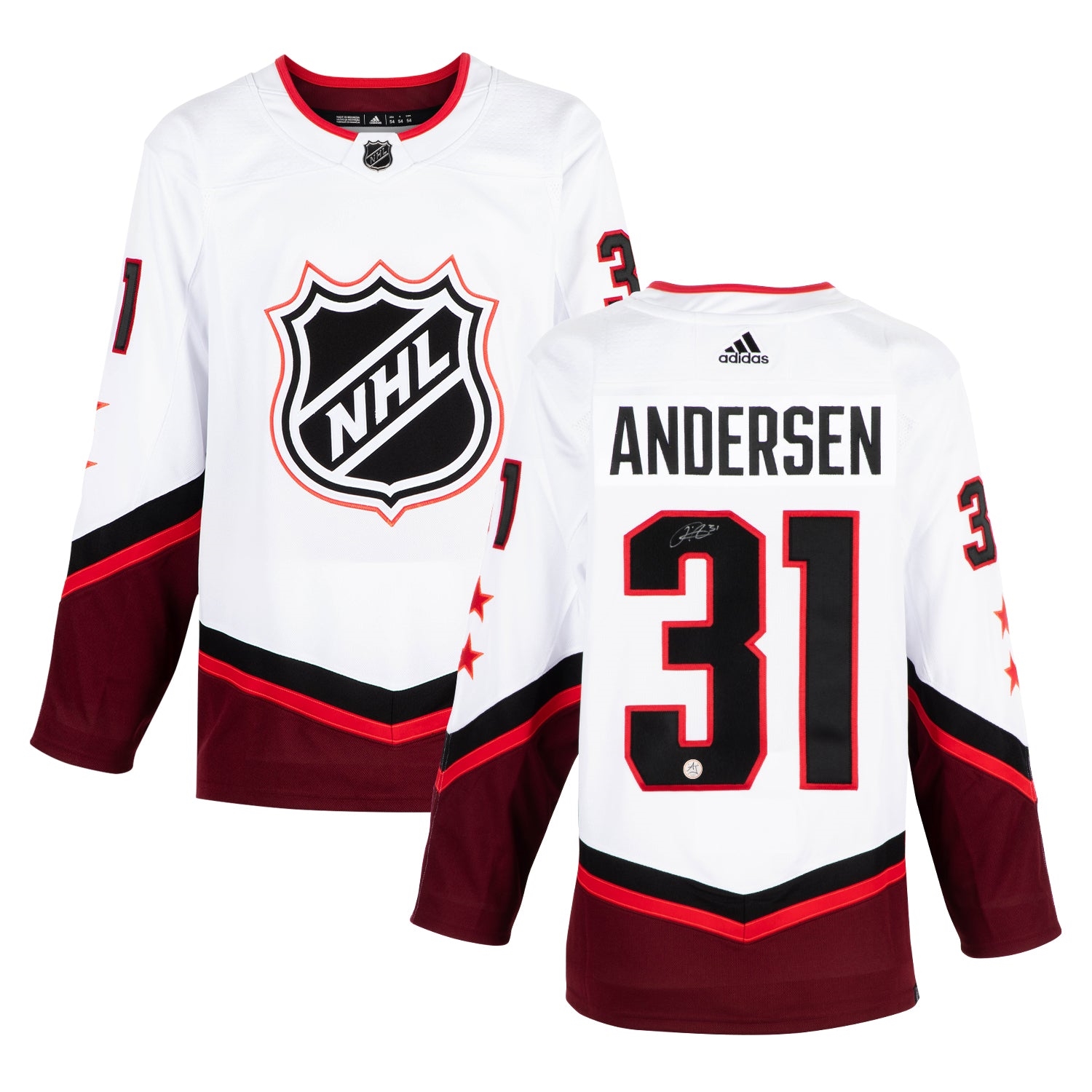 Frederik Andersen Autographed 2022 NHL All-Star Game adidas Jersey