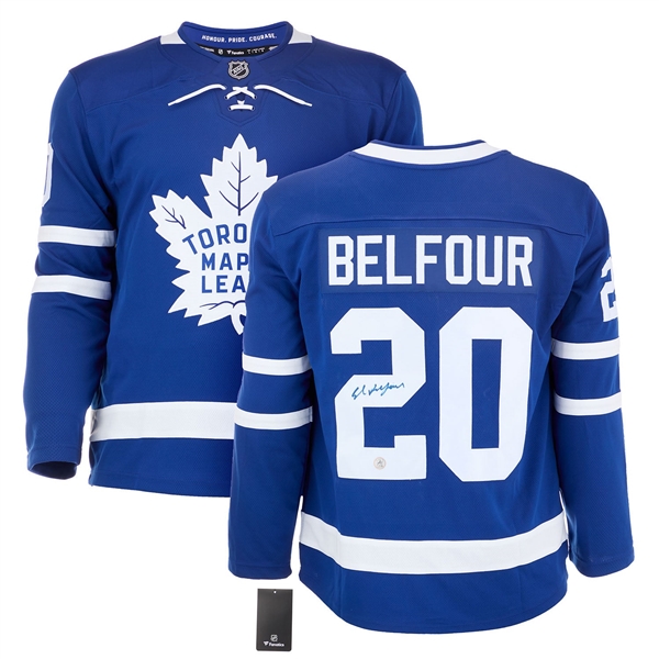 Ed Belfour Autographed Toronto Maple Leafs Fanatics Breakaway Jersey