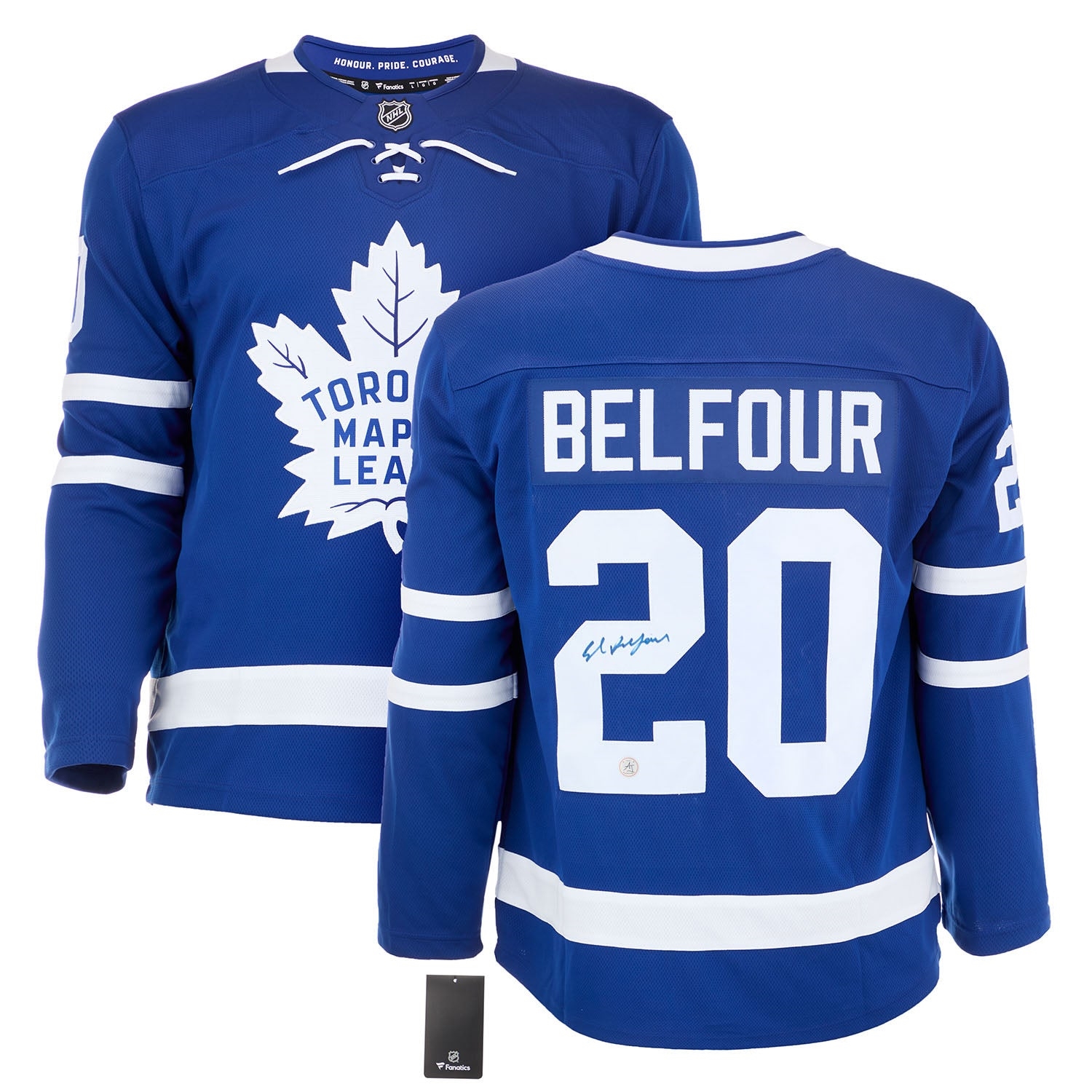 Ed Belfour Autographed Toronto Maple Leafs Fanatics Breakaway Jersey