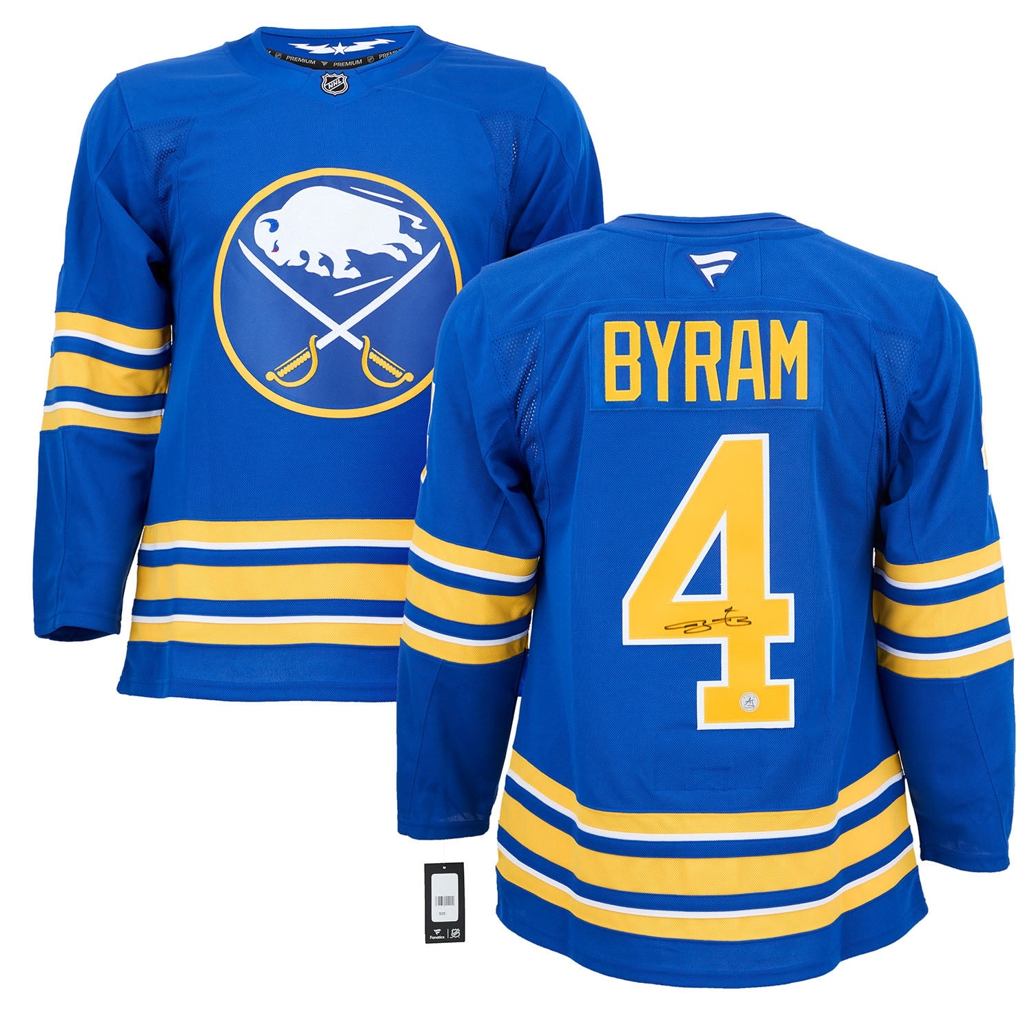 Bowen Byram Autographed Buffalo Sabres Fanatics Premium Jersey